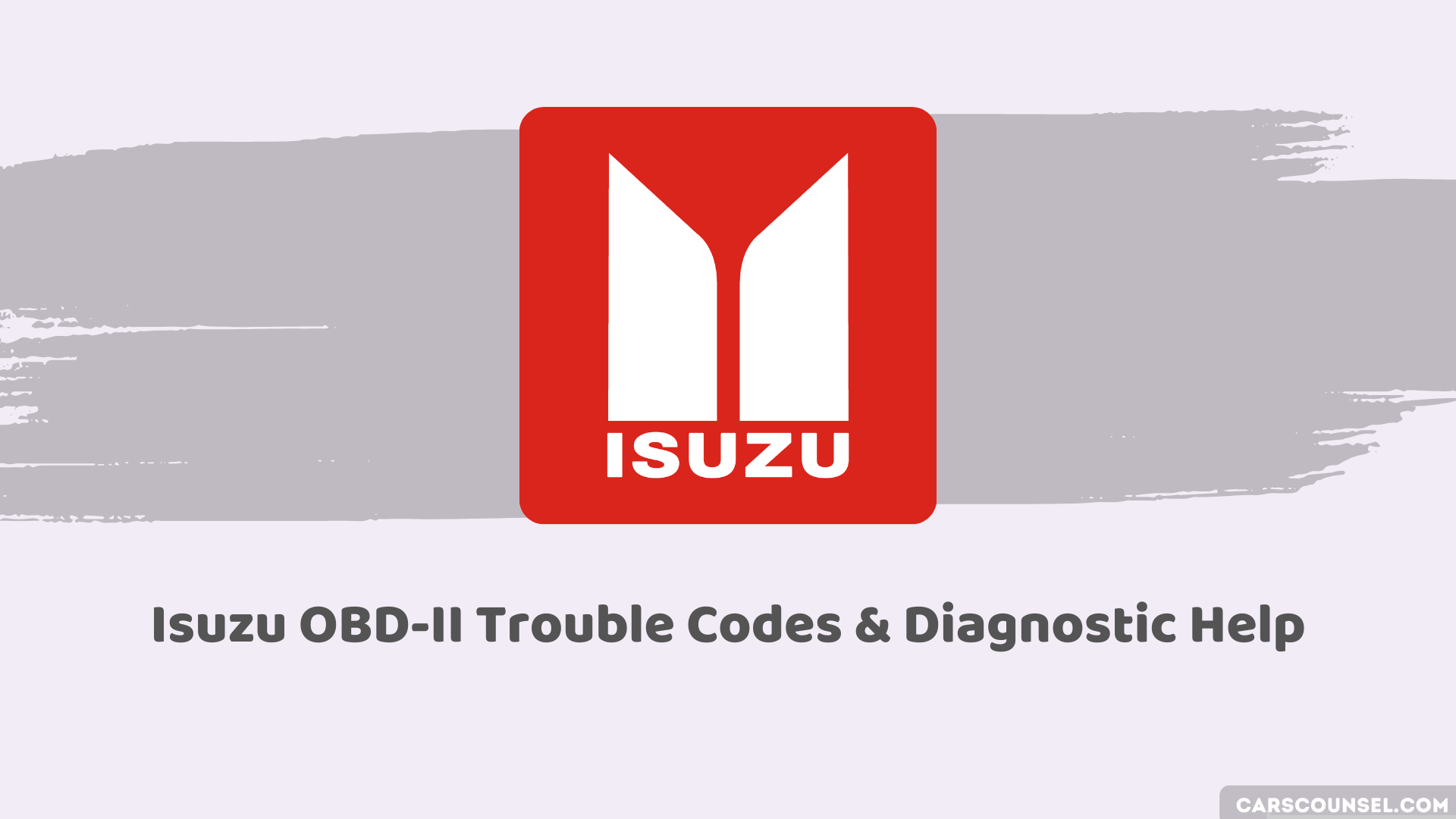 Isuzu Obd Obd2 Codes