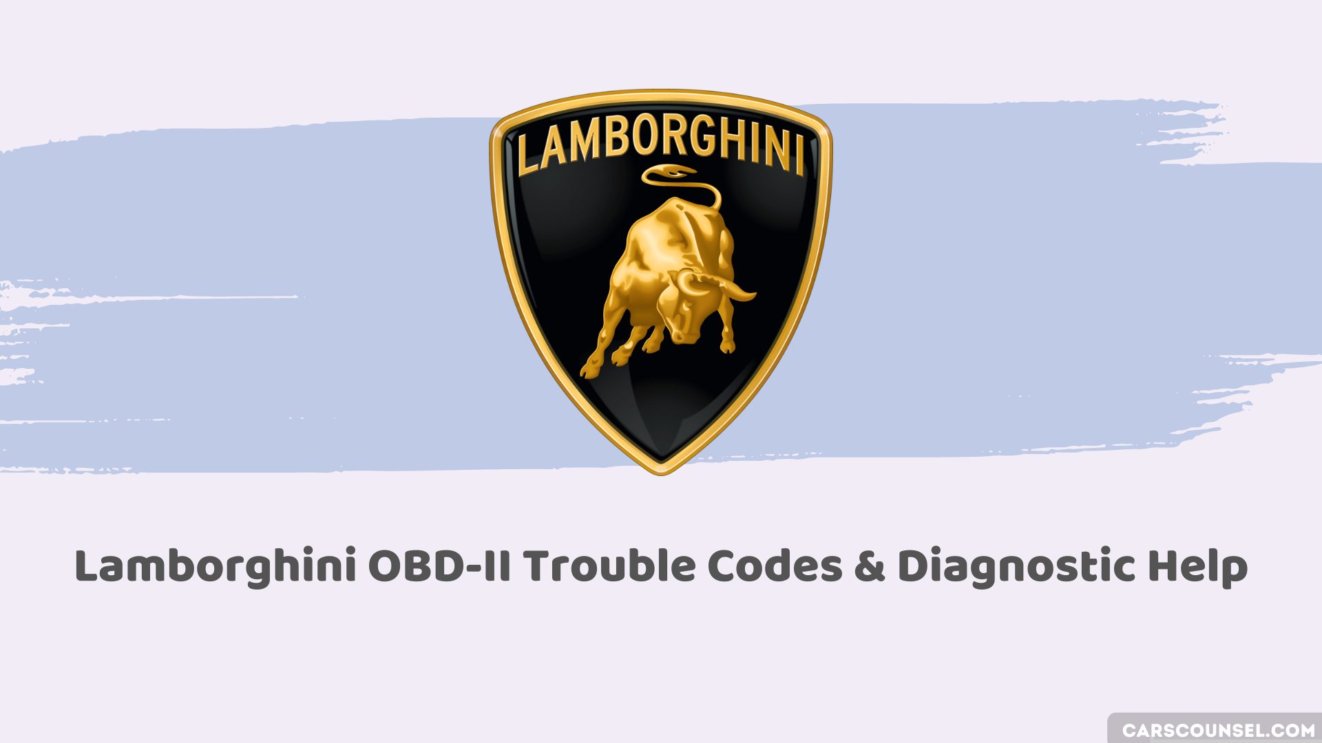 Lamborghini Obd Obd2 Codes