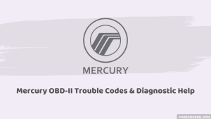 Mercury Obd obd2 Codes