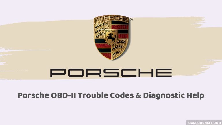 Ultimate Guide to Porsche OBD-II Trouble Codes & Diagnostic Help ...