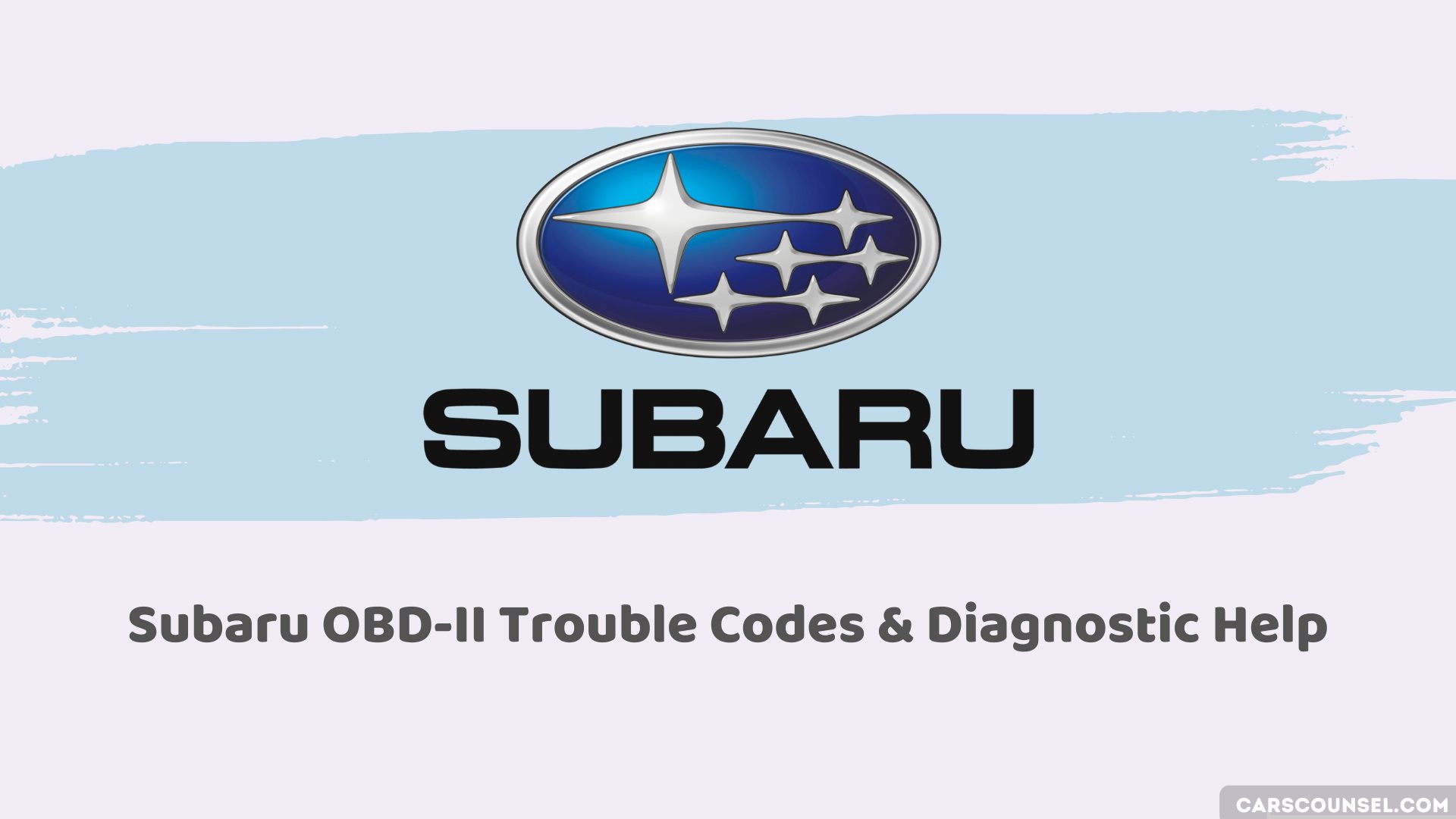 Subaru Obd Obd2 Codes