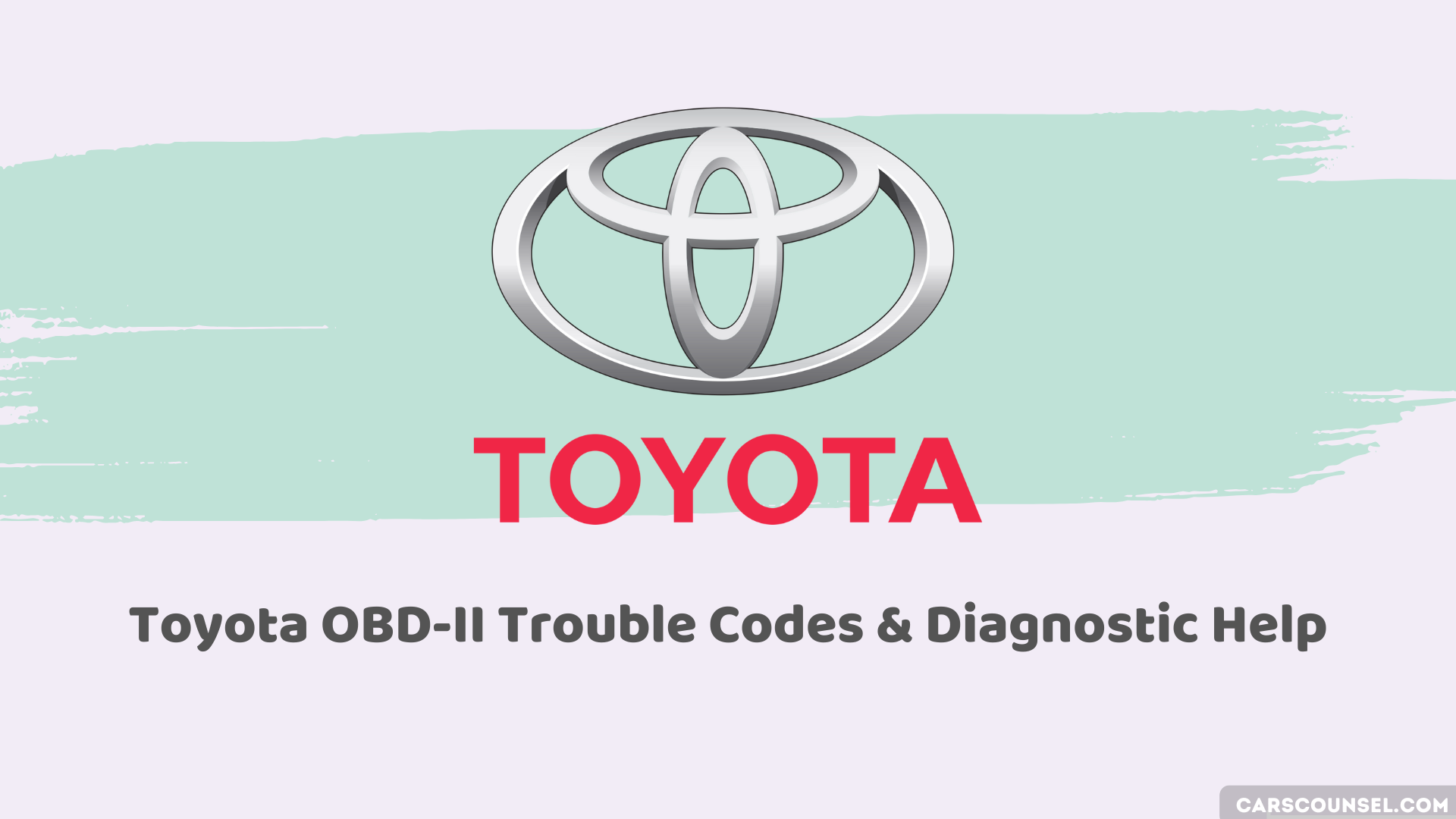 Toyota Obd Obd2 Codes