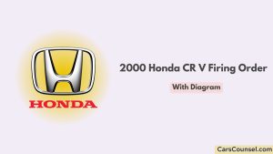 2000 Honda Cr V Firing Order With Diagram