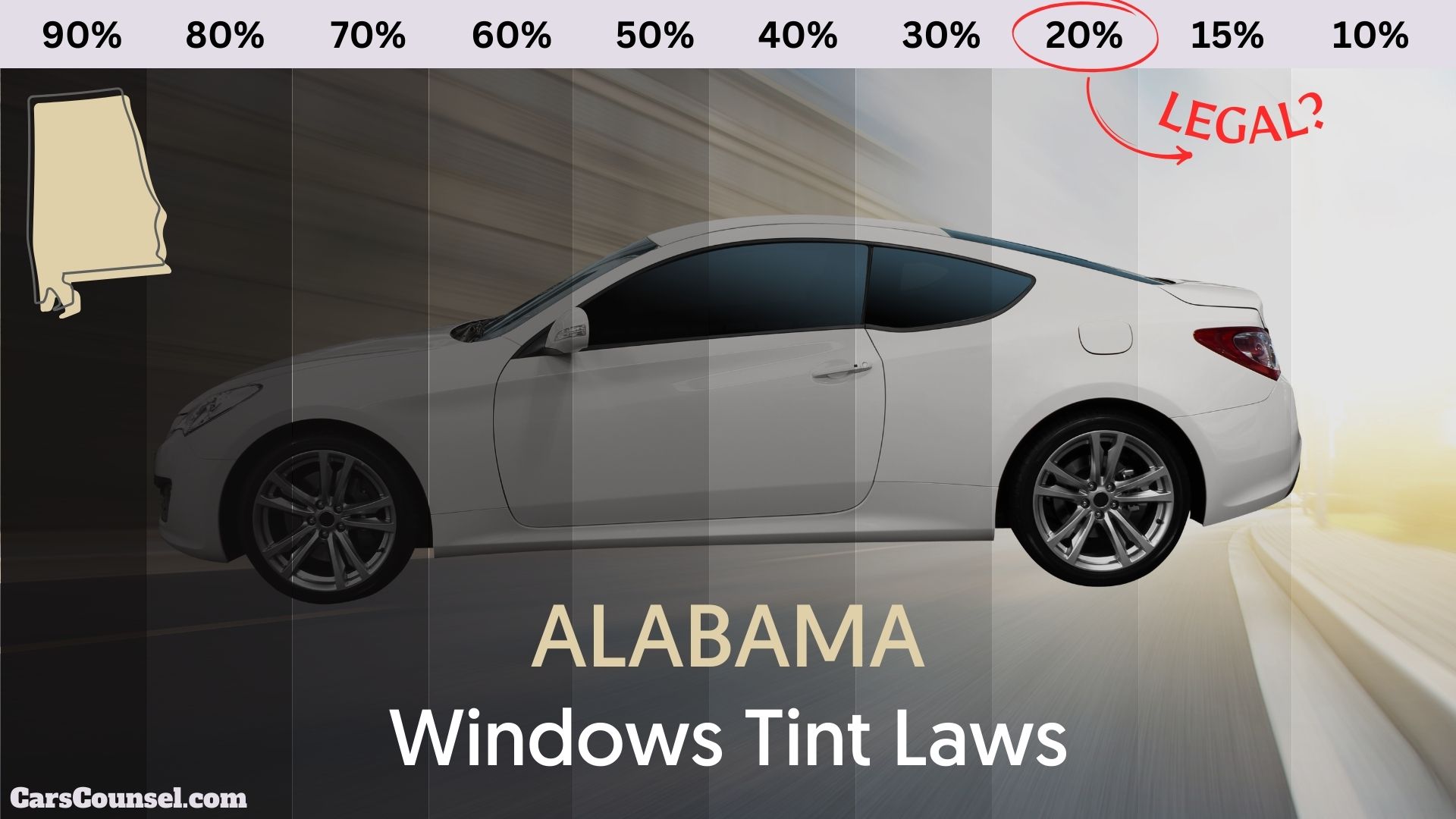 Alabama Window Tinting Law