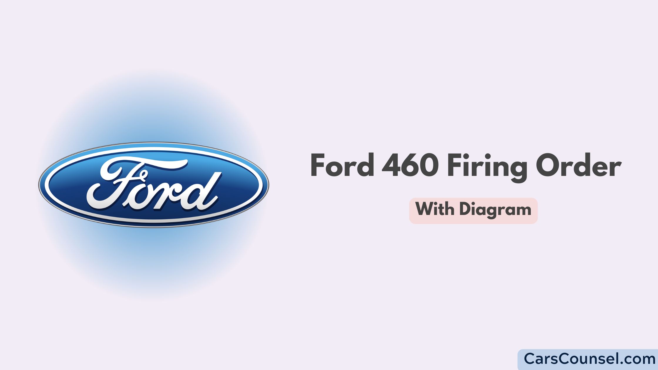 Ford 460 Firing Order With Diagram