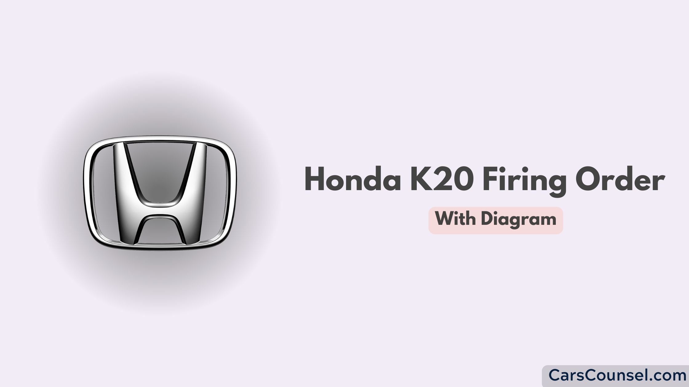 Honda K20 Firing Order With Diagram