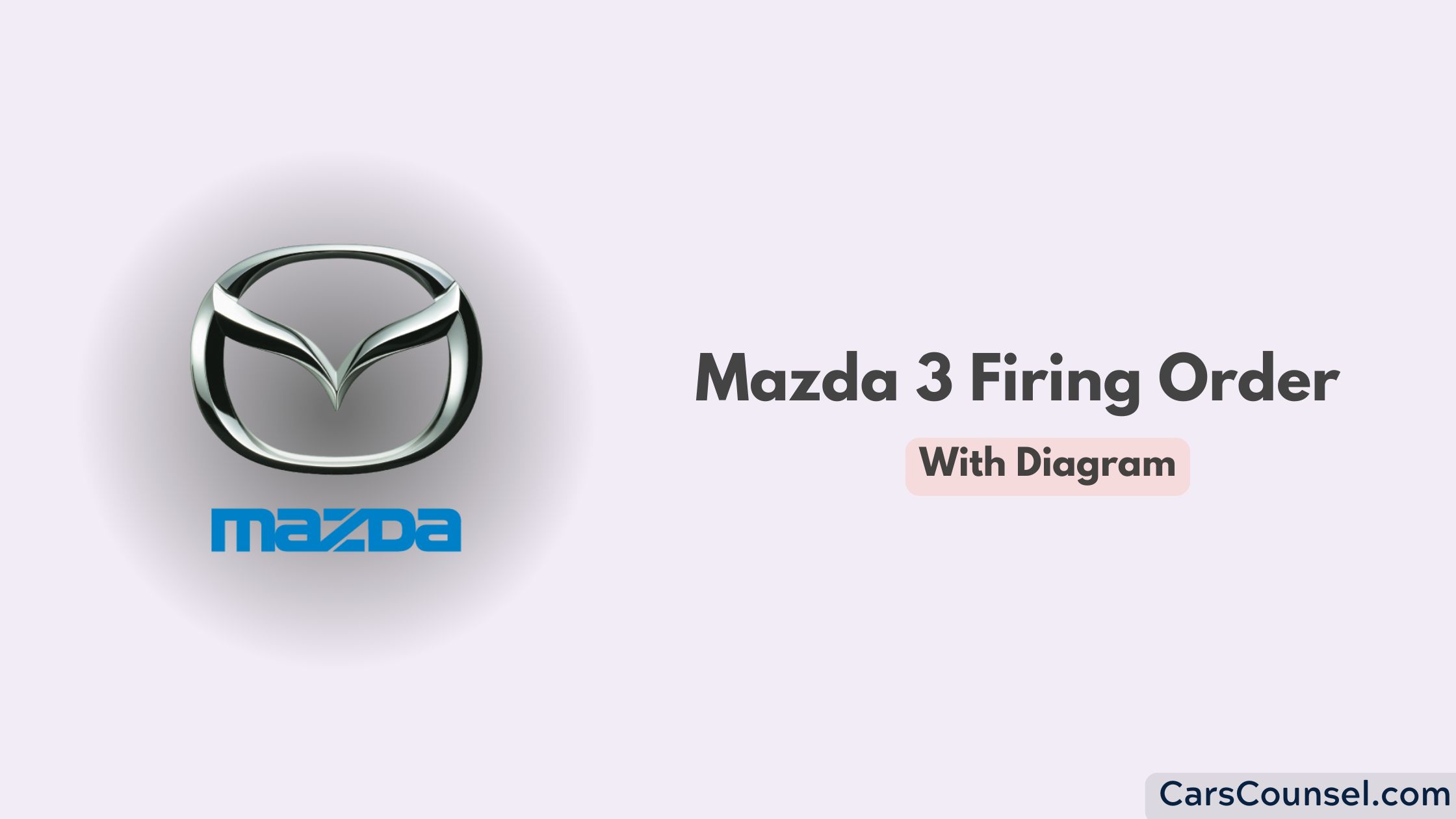 Mazda 3 Firing Order With Diagram