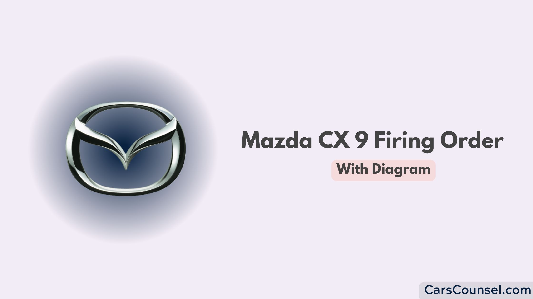 Mazda Cx 9 Firing Order With Diagram