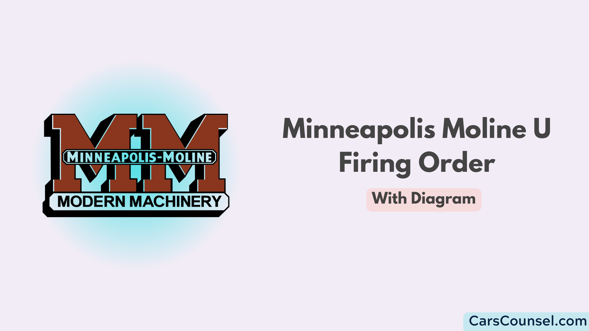 Minneapolis Moline U Firing Order With Diagram