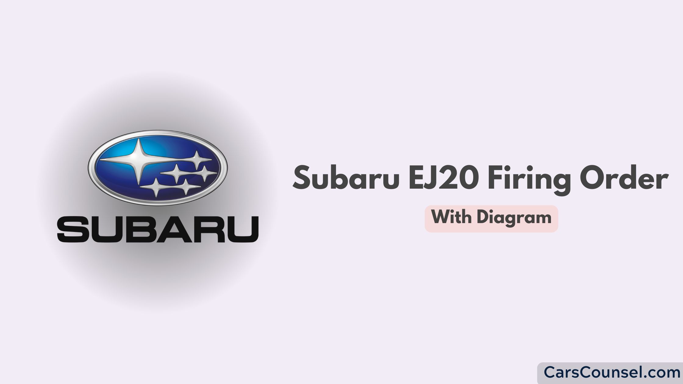 Subaru Ej20 Firing Order With Diagram