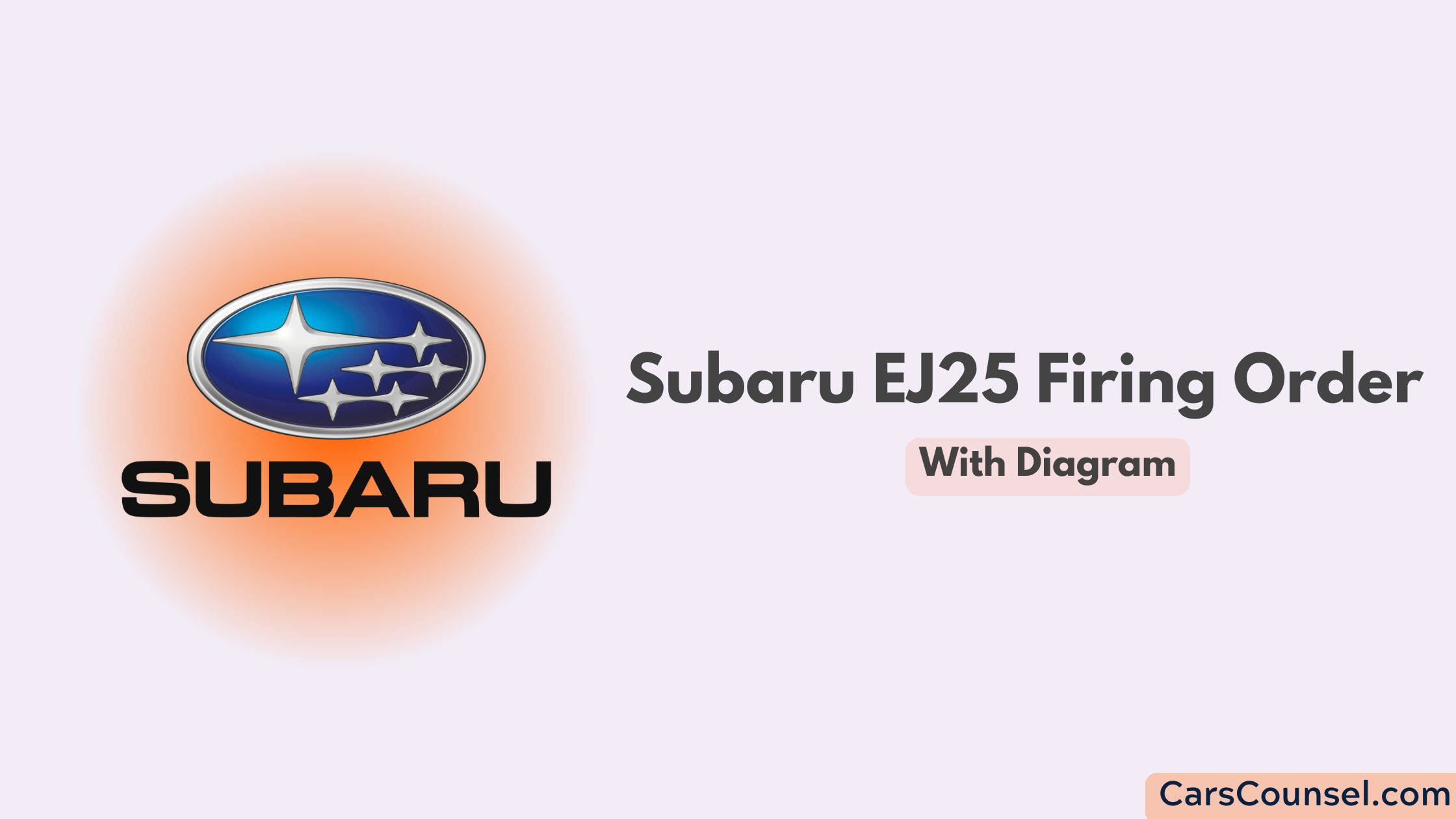 Subaru Ej25 Firing Order With Diagram