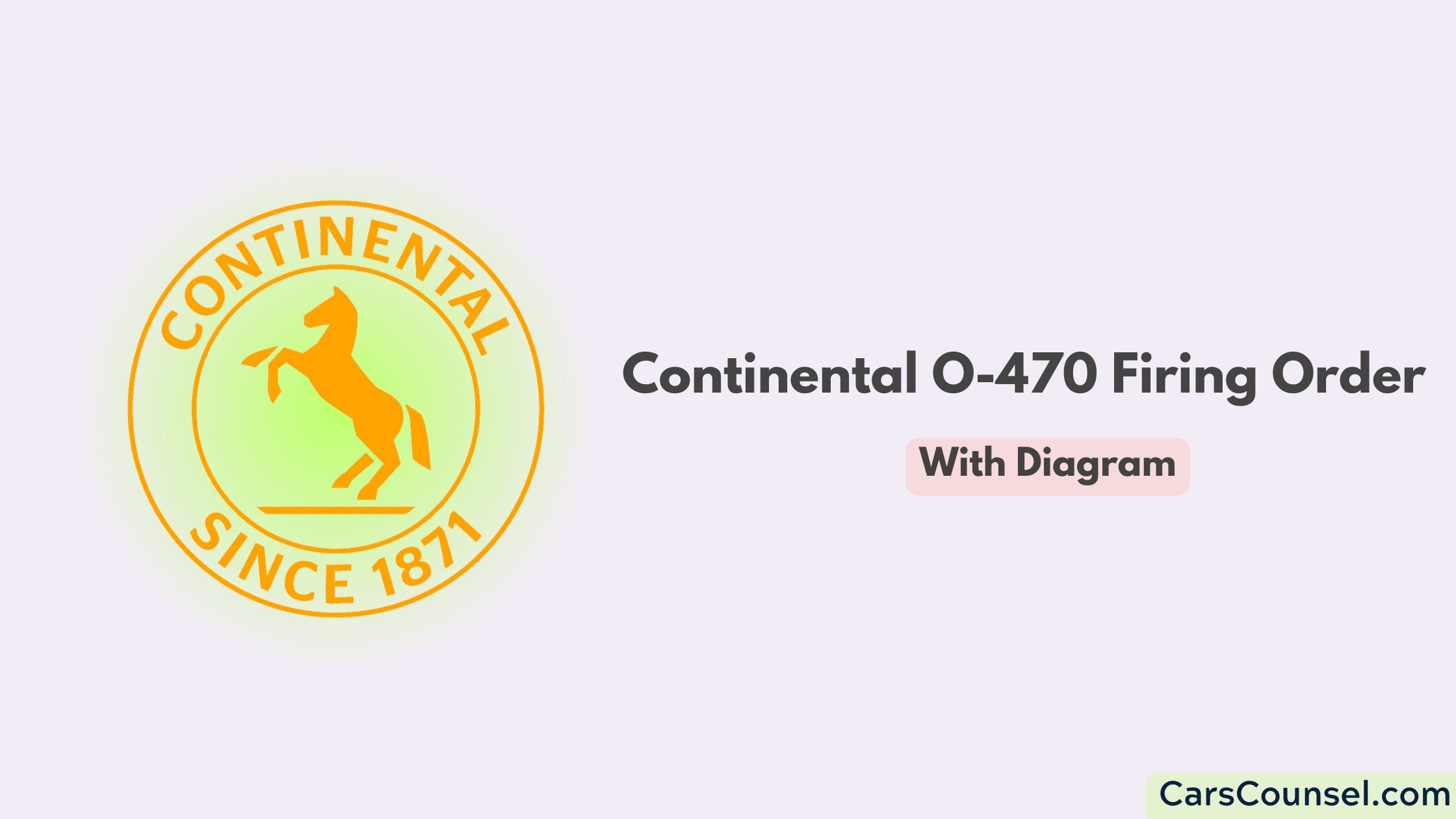 Continental O 470 Firing Order With Diagram