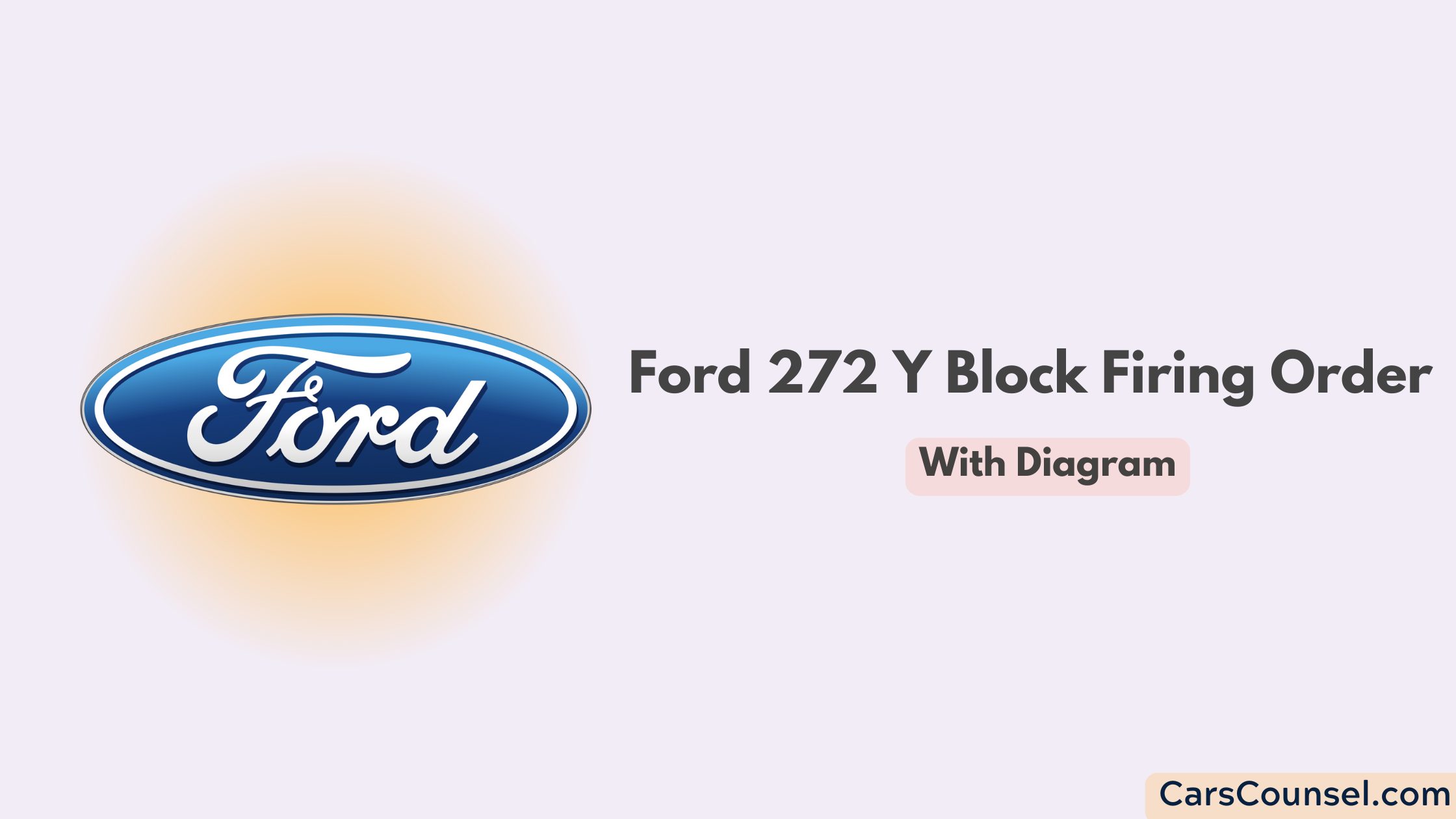 Ford 272 Y Block Firing Order With Diagram