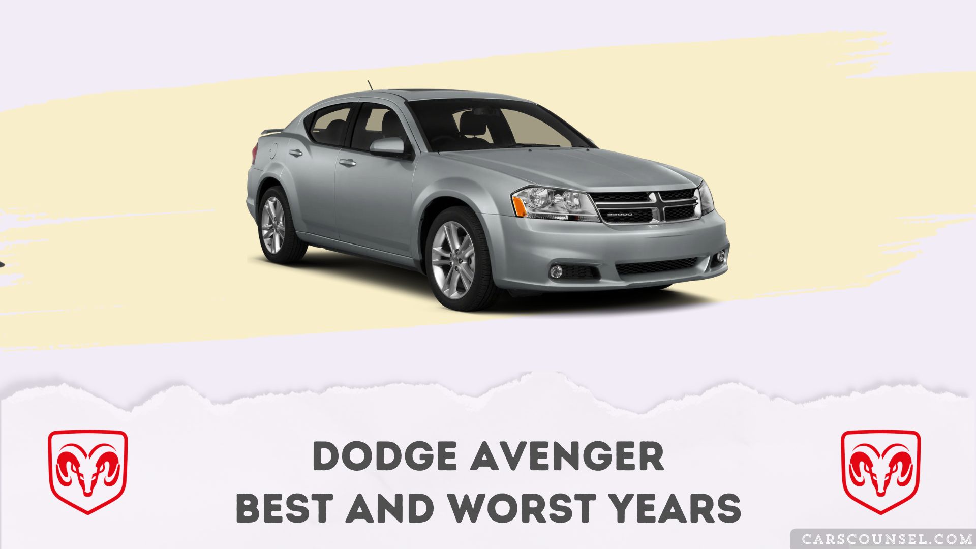 Dodge Avenger Best And Worst Years