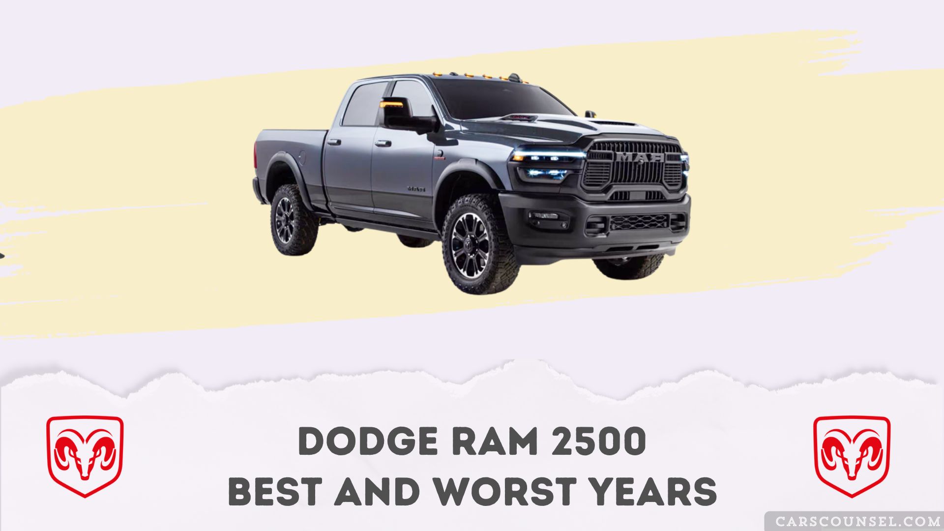 Dodge Ram Best And Worst Years