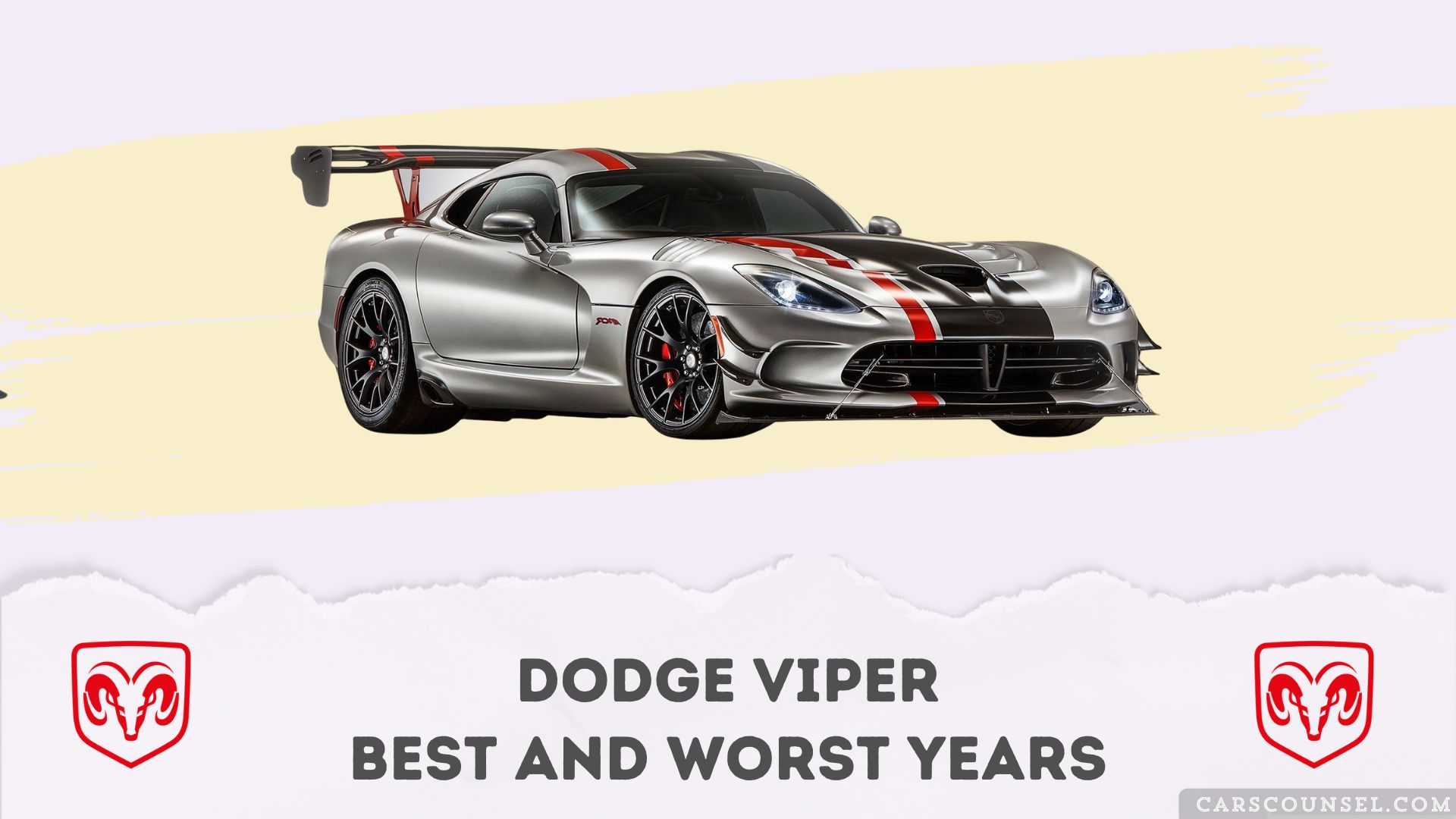 Dodge Viper Best And Worst Years