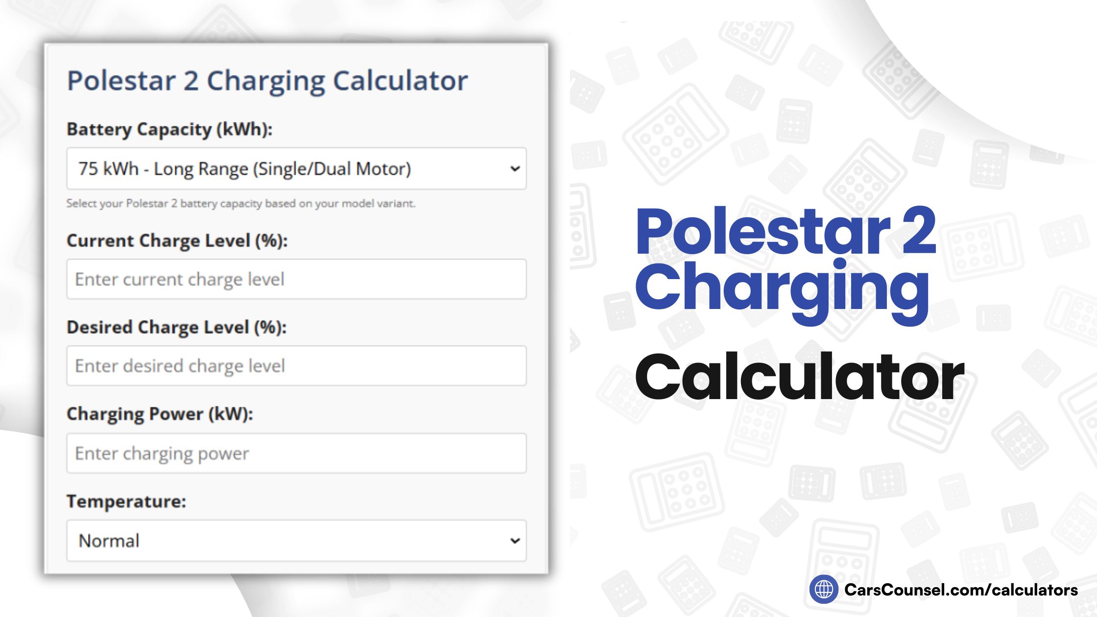 Polestar Charging Calculator