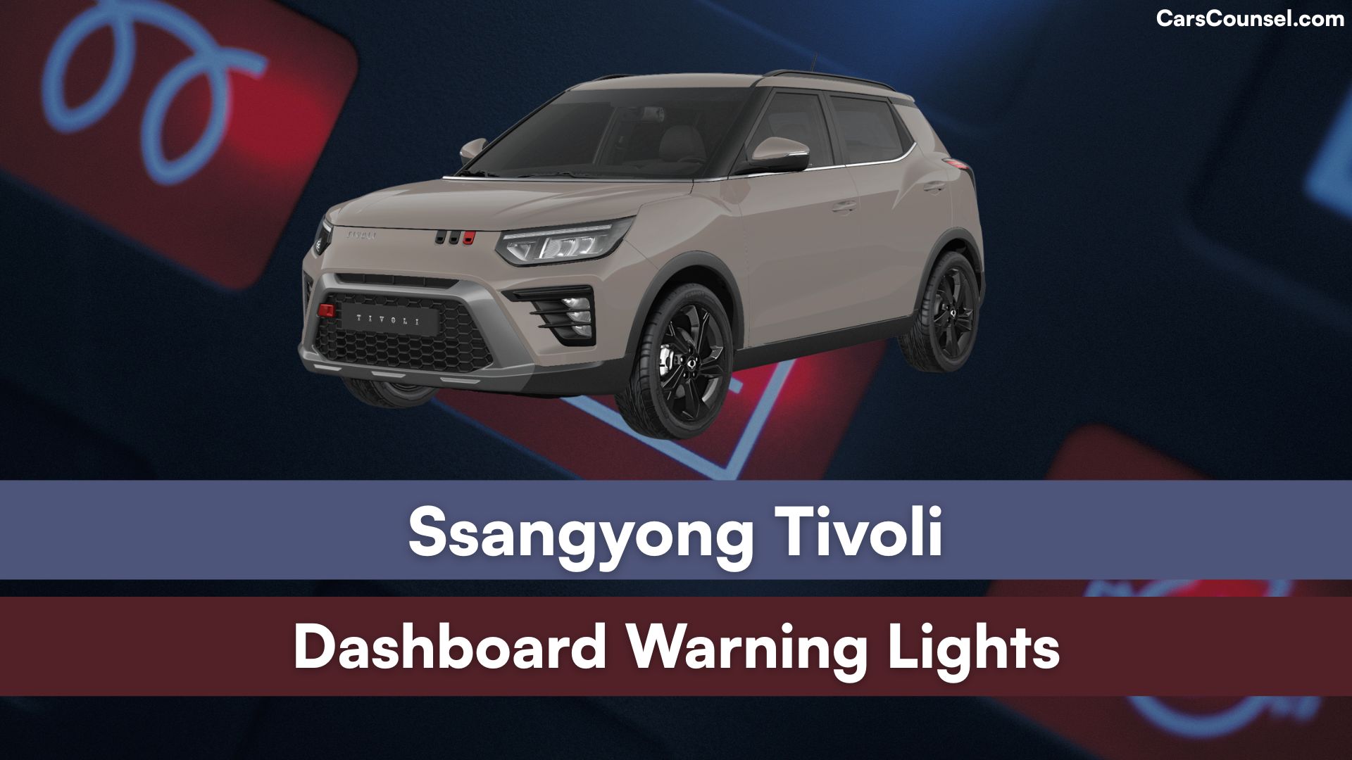 Ssangyong Tivoli Dashboard Warning Lights