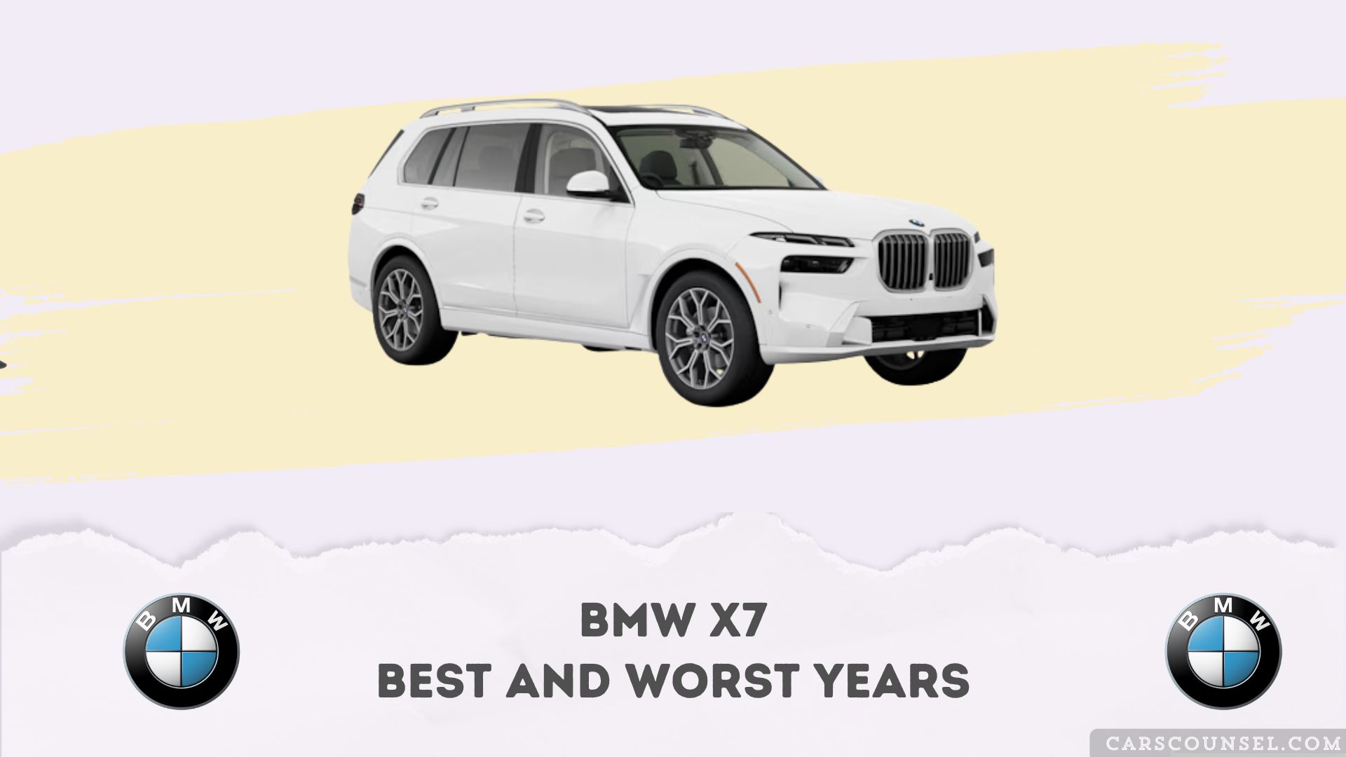 BMW X7 Best And Worst Years
