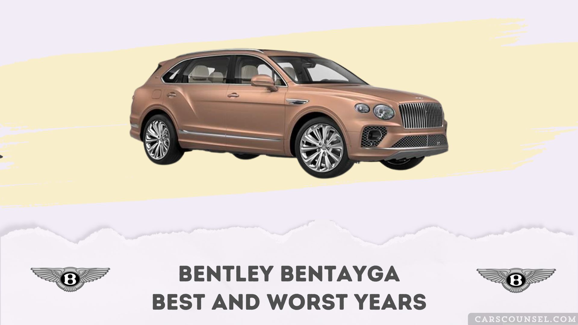 Bentley Bentayga Best And Worst Years