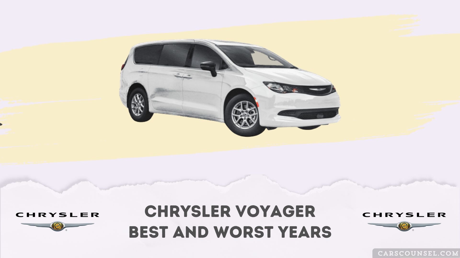 Chrysler Voyager Best And Worst Years