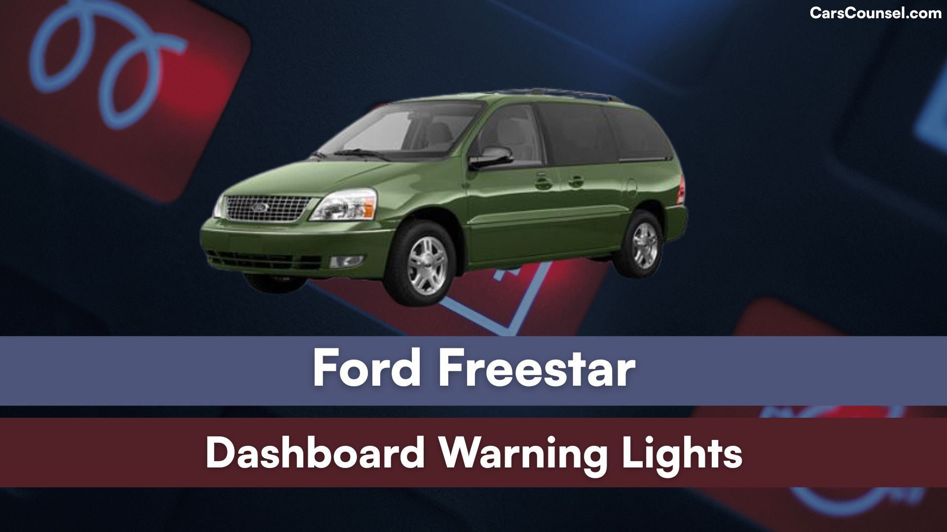 Ford Freestar Dashboard Warning Lights