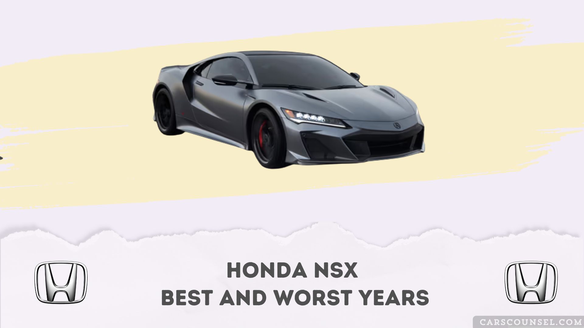 Honda NSX Best And Worst Years