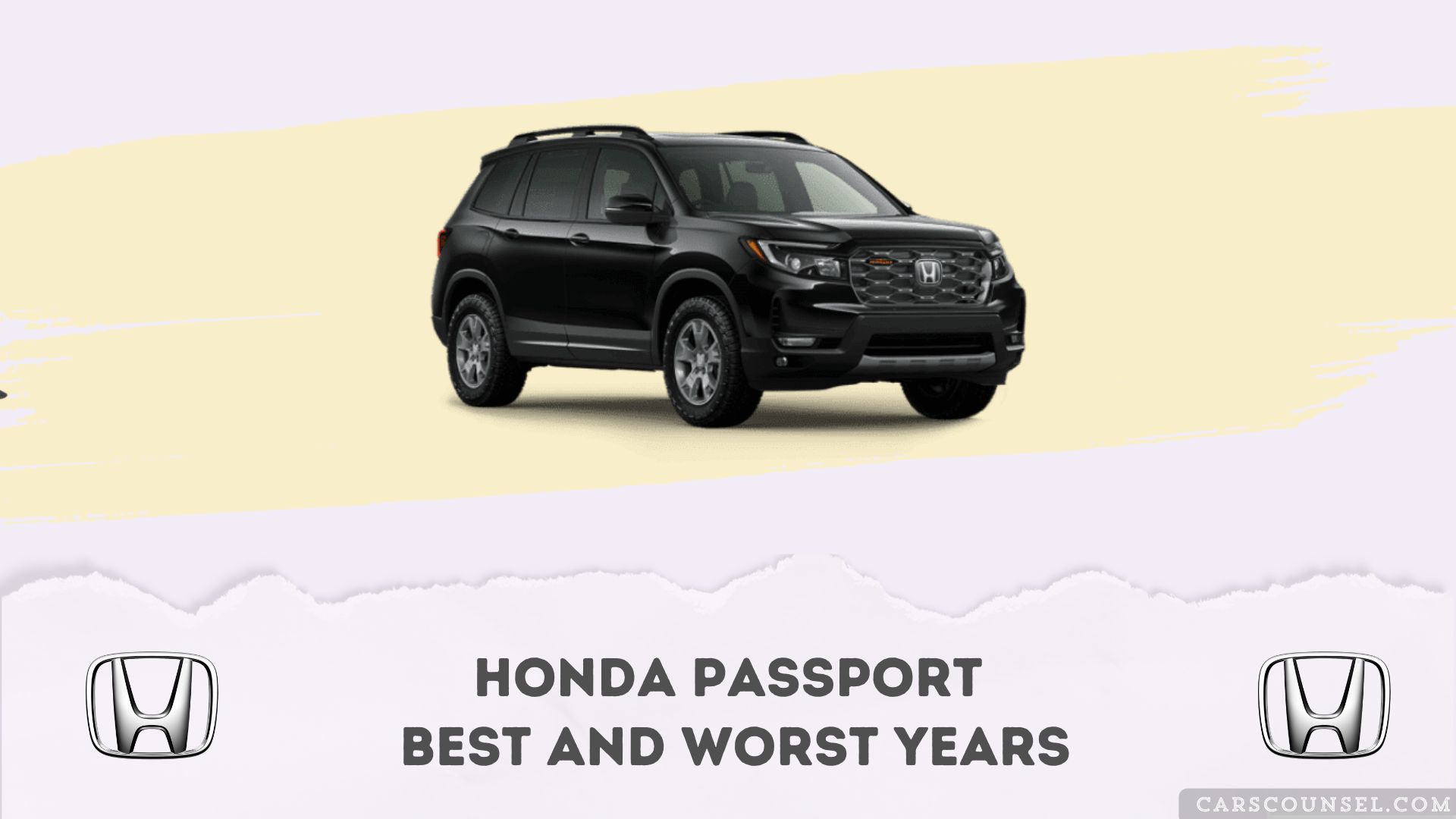 Honda Passport Best And Worst Years