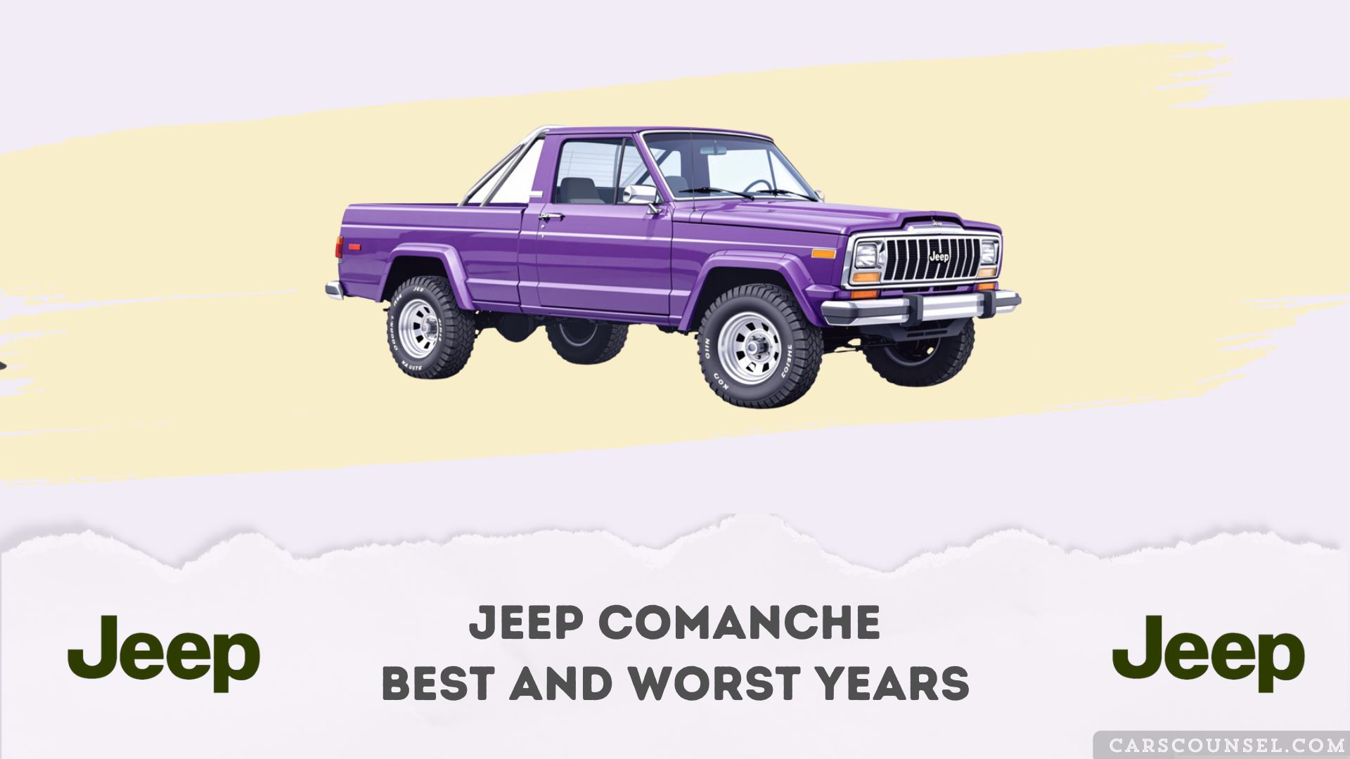 Jeep Comanche Best And Worst Years