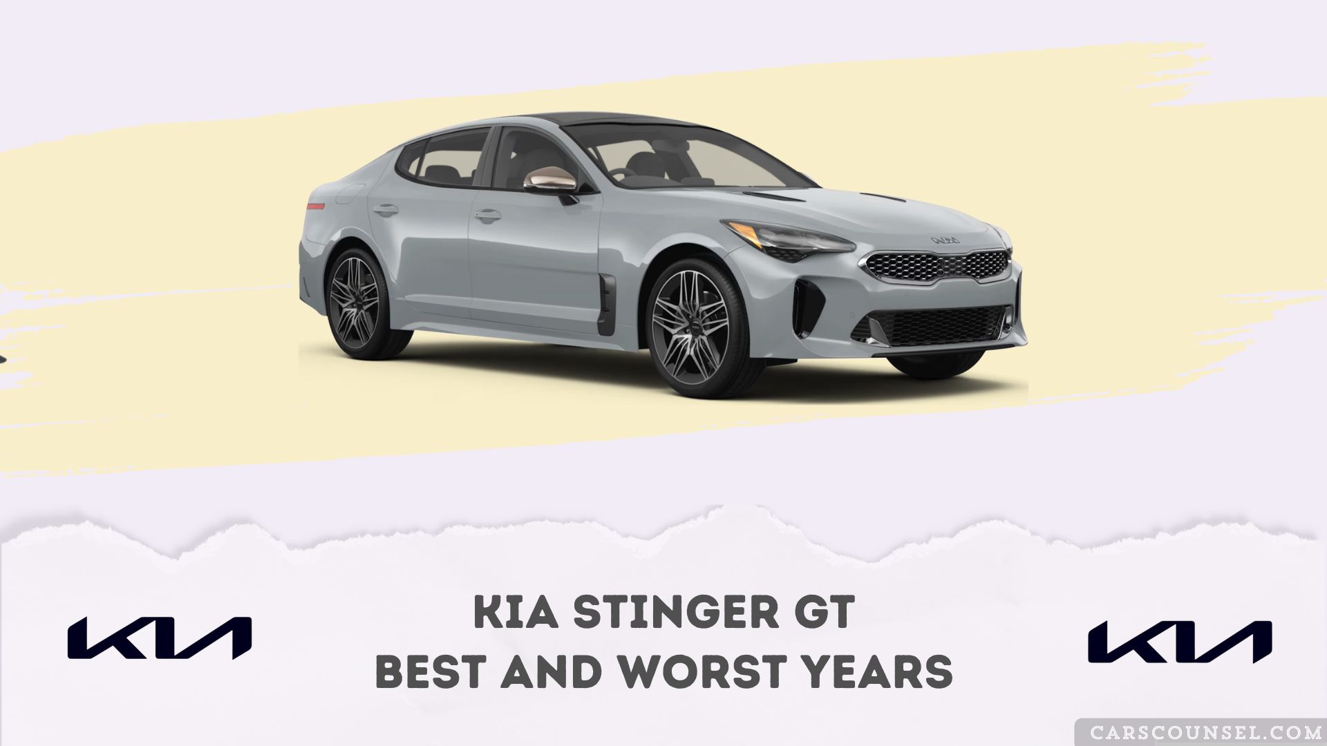Kia Stinger GT Best And Worst Years