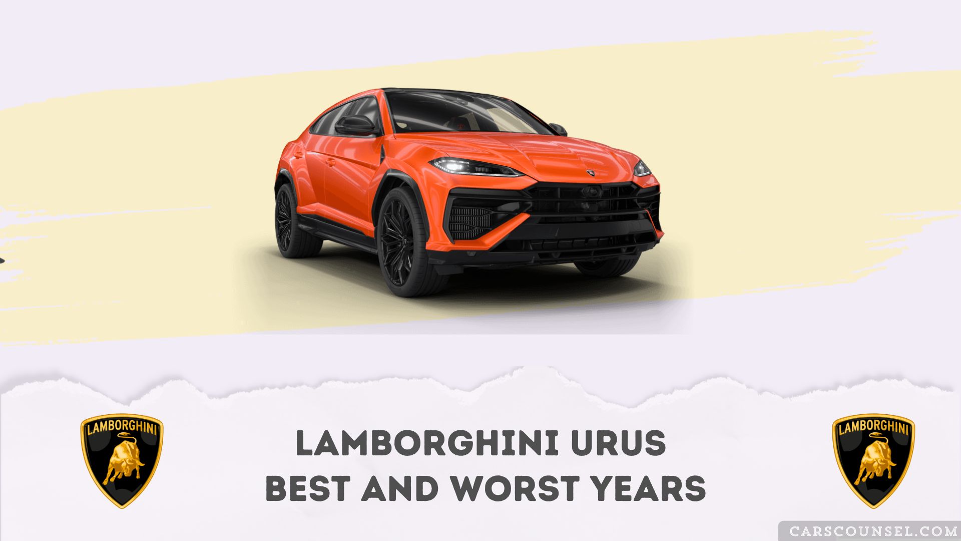 Lamborghini Urus Best And Worst Years
