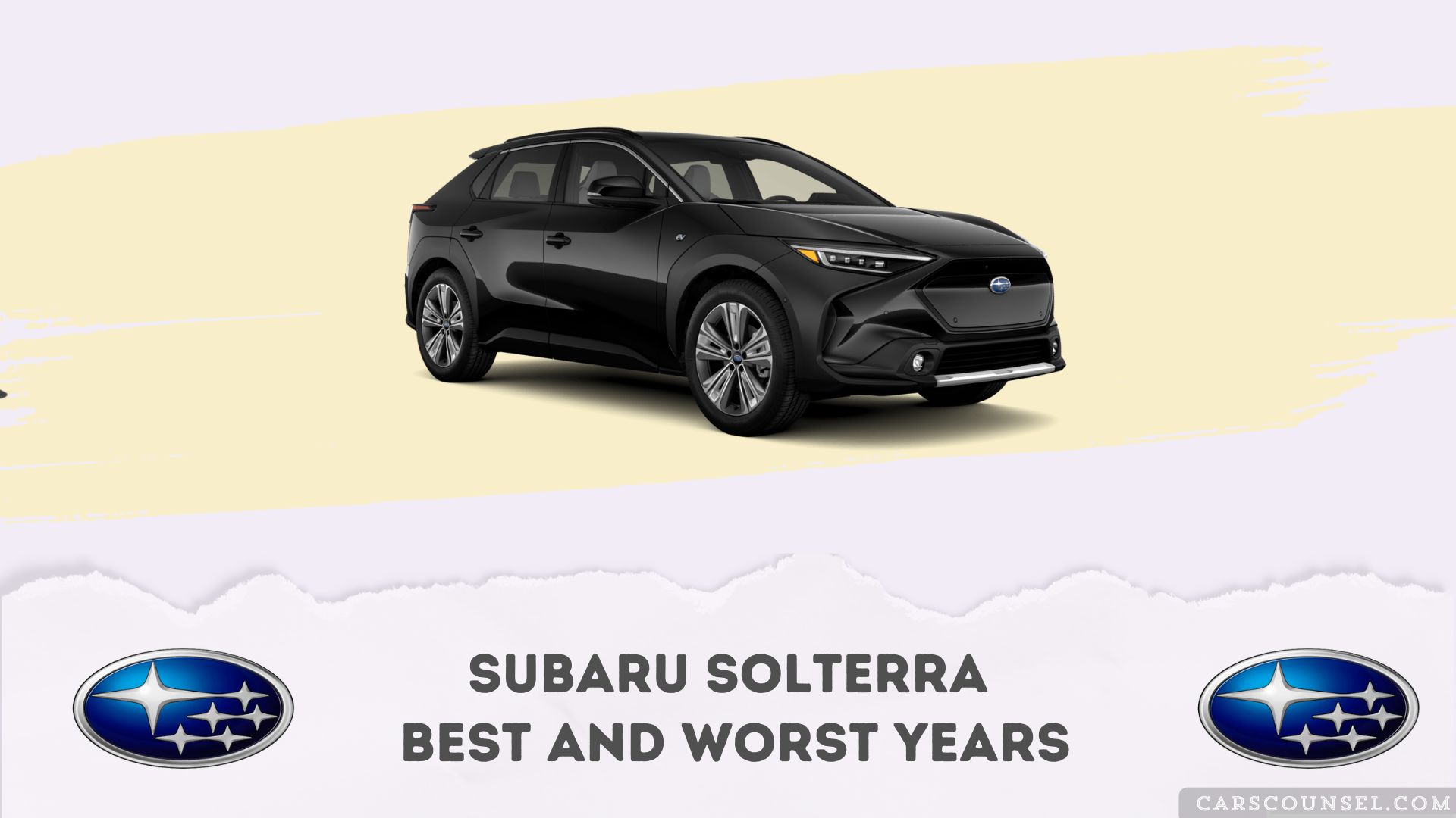 Subaru Solterra Best And Worst Years
