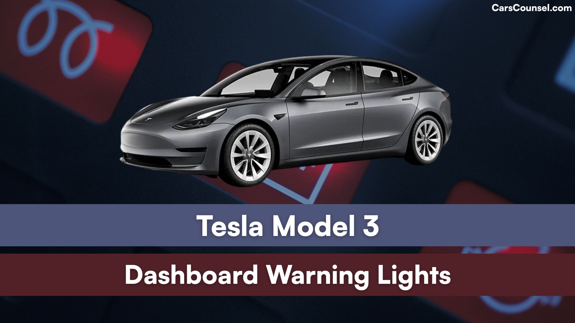 Tesla Model Dashboard Warning Lights