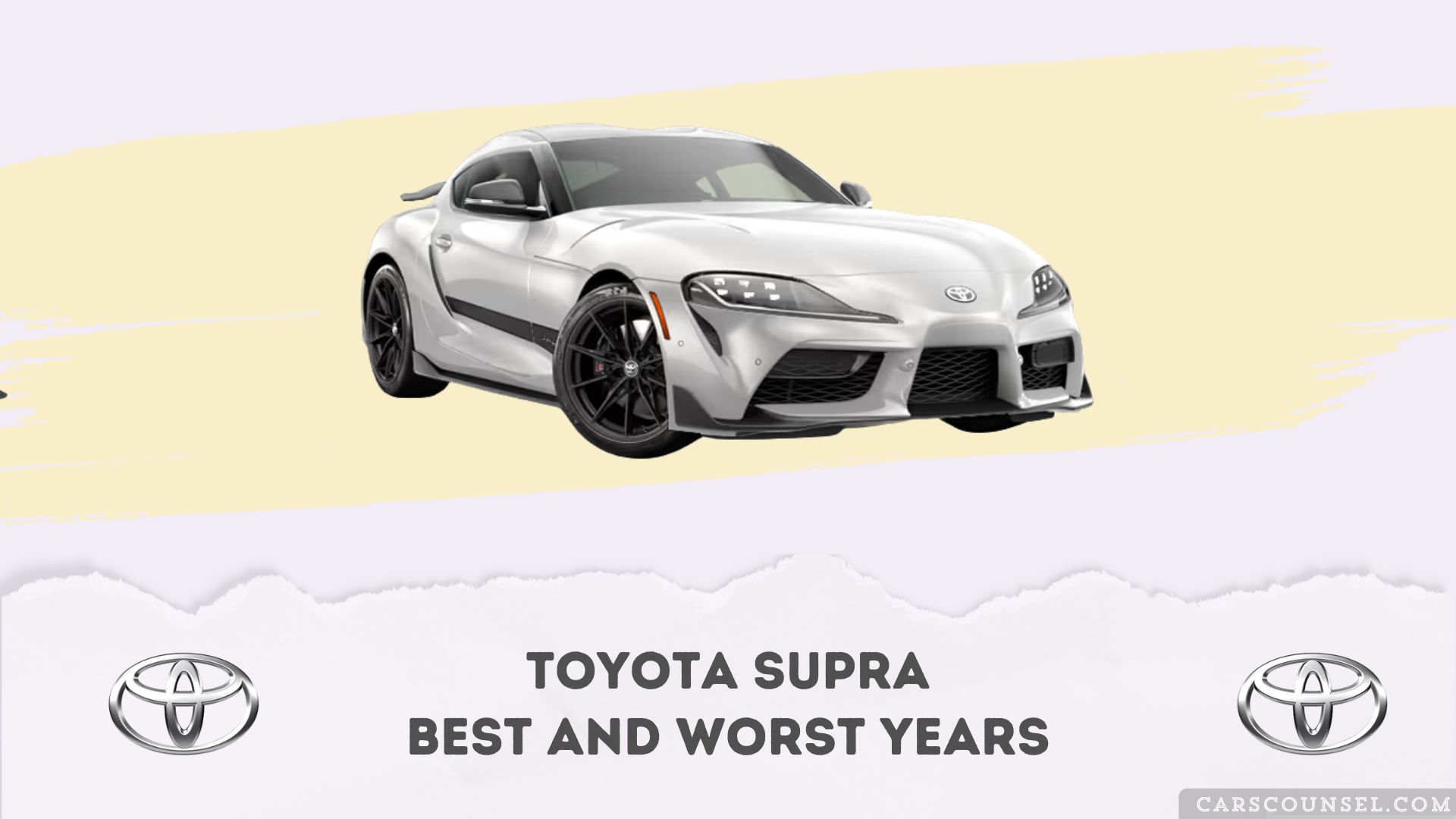 Toyota Supra Best And Worst Years