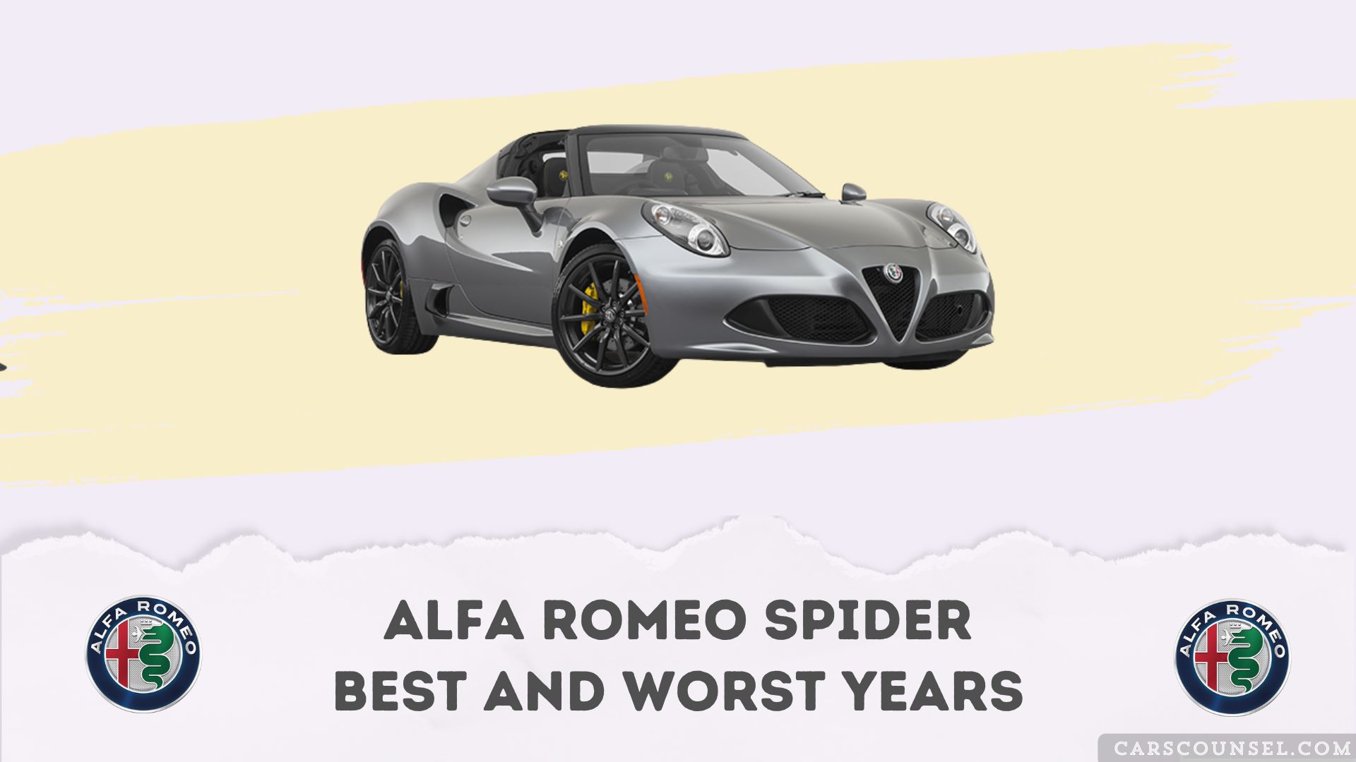 Alfa Romeo Spider Best And Worst Years