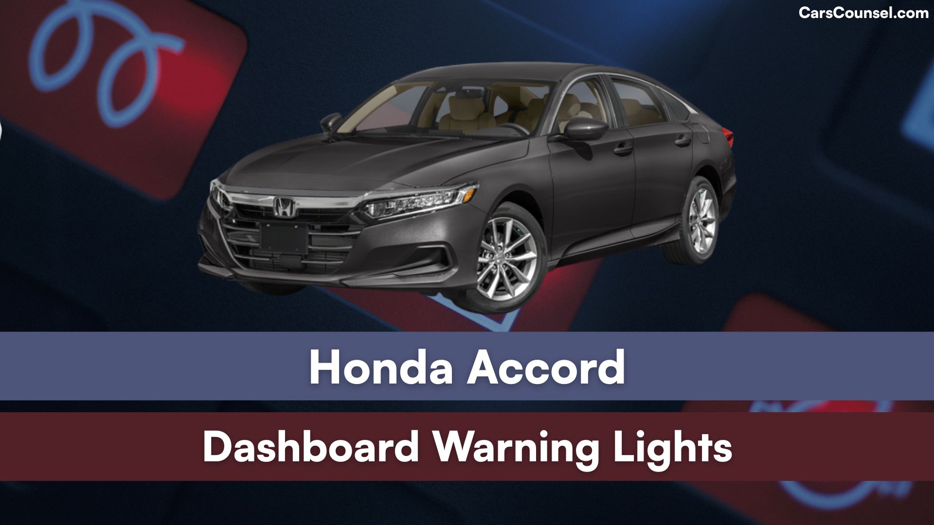 Honda Accord Dashboard Warning Lights