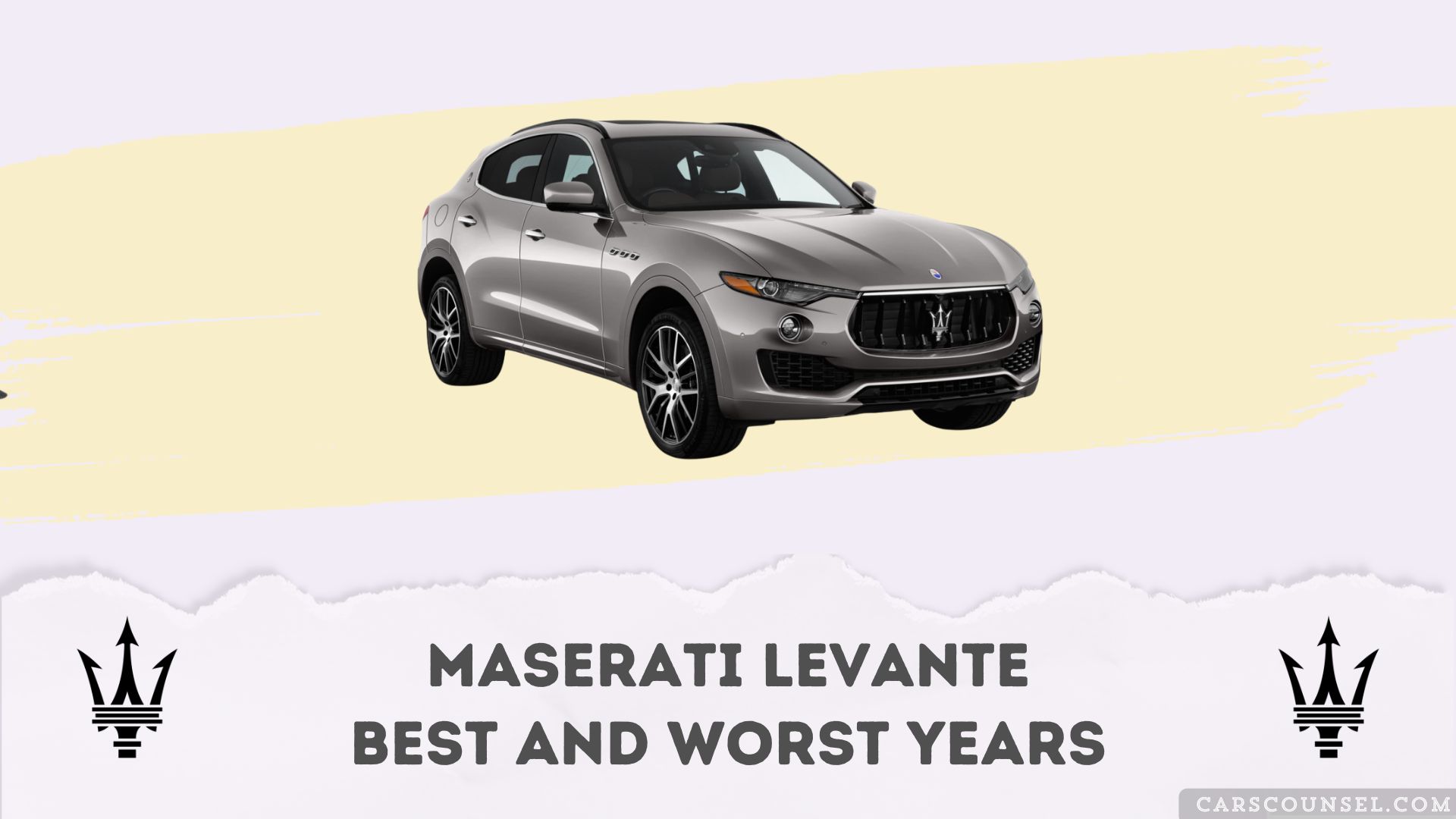 Maserati Levante Best And Worst Years