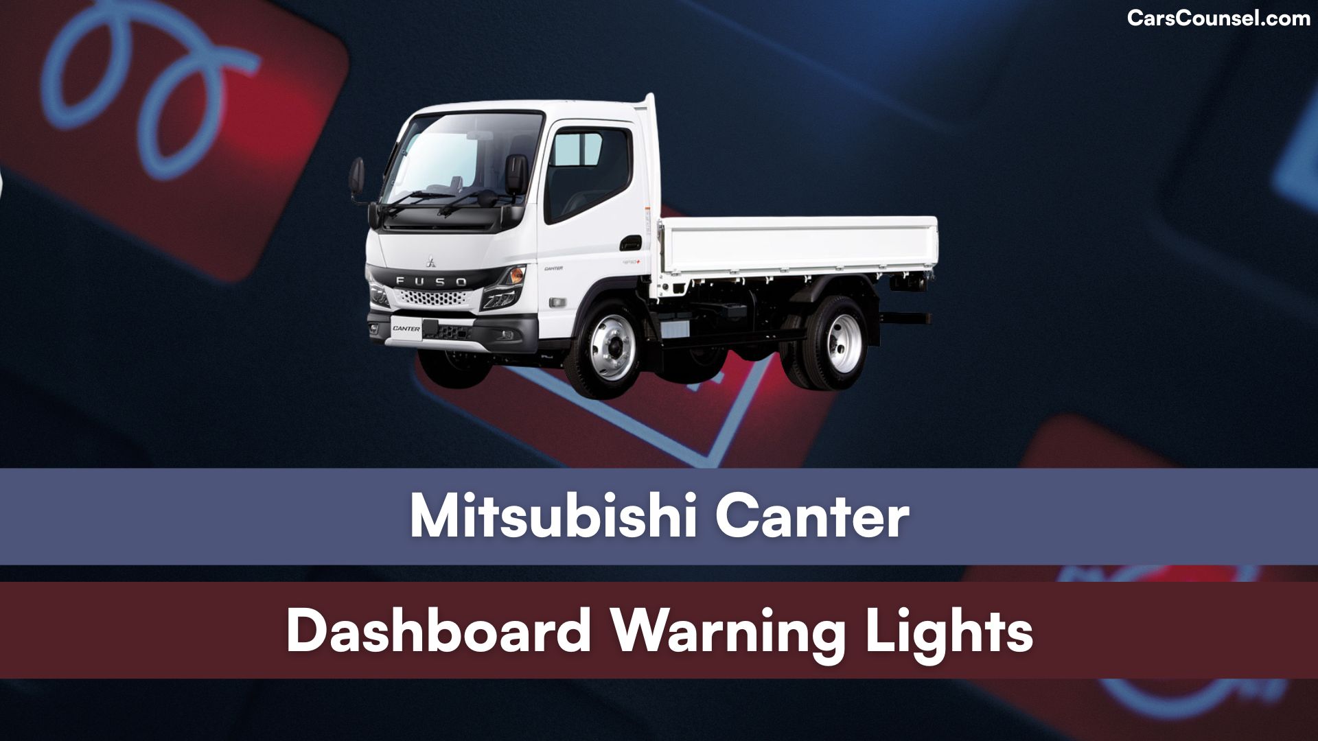 Mitsubishi Canter Dashboard Warning Lights