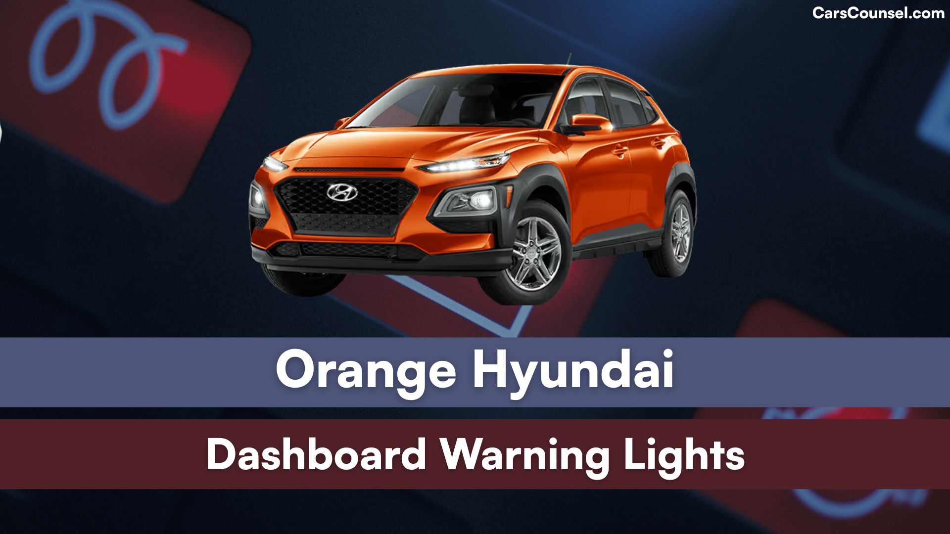 Orange Hyundai Dashboard Warning Lights