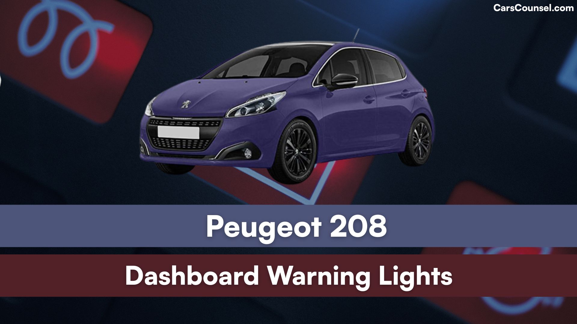 Peugeot Dashboard Warning Lights
