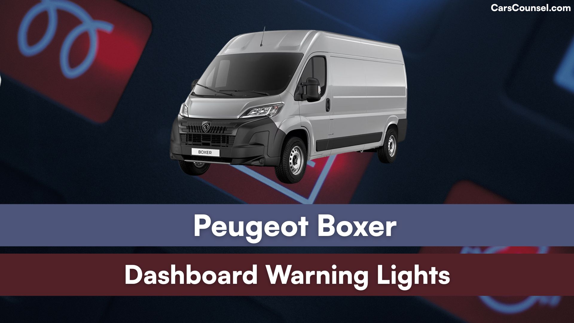 Peugeot Boxer Dashboard Warning Lights