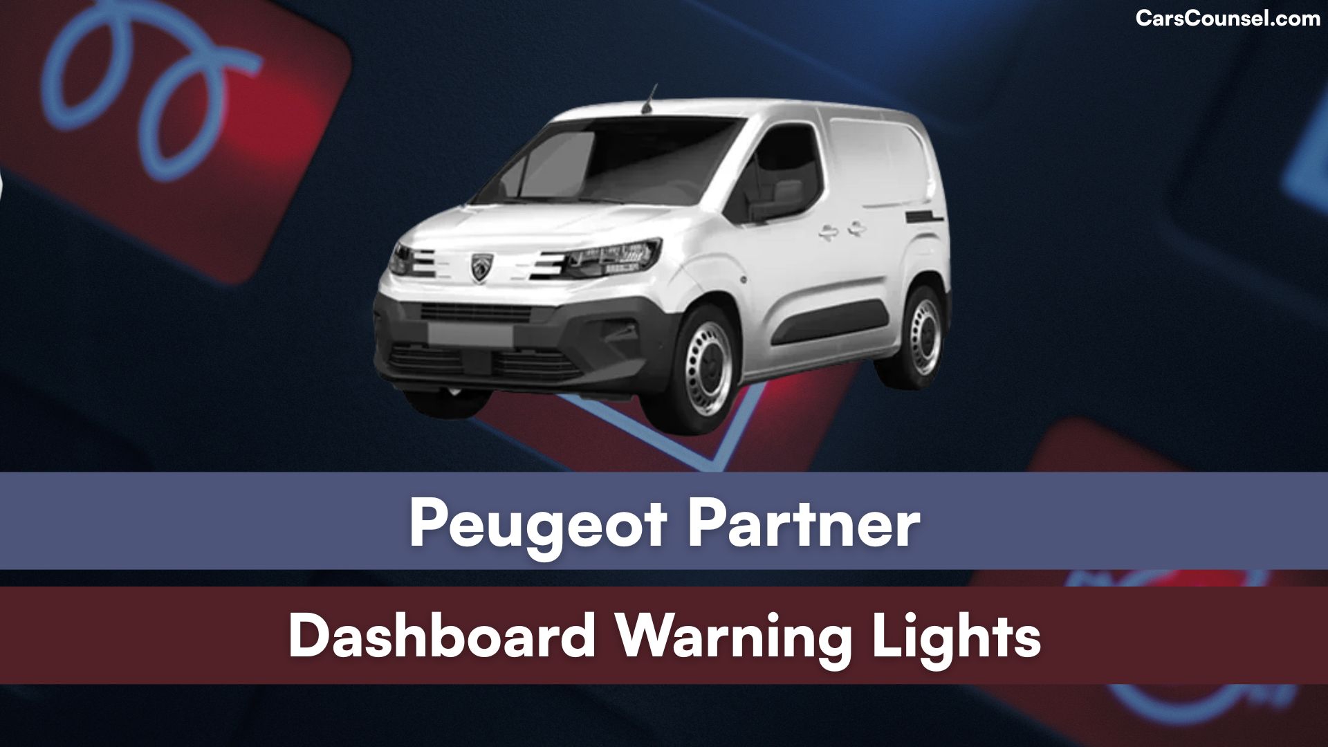 Peugeot Partner Dashboard Warning Lights