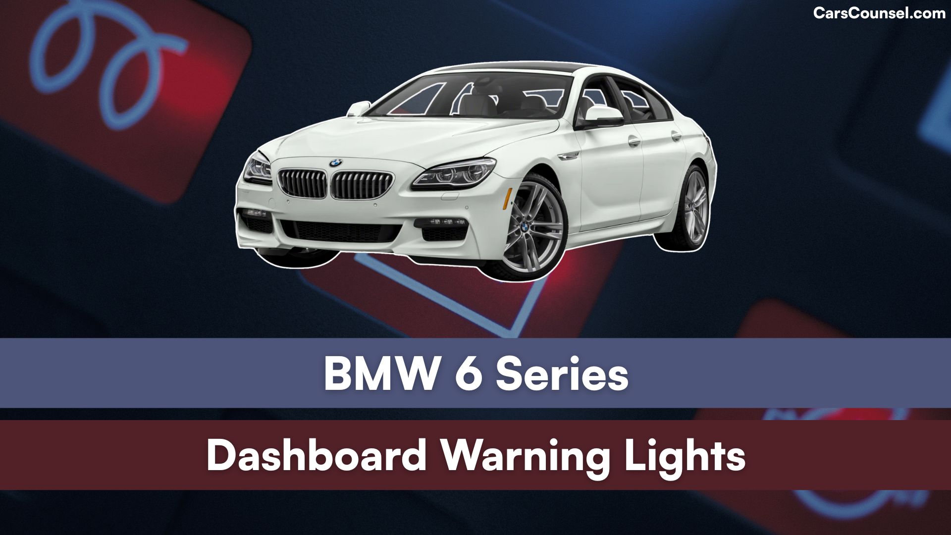BMW Series Dashboard Warning Lights