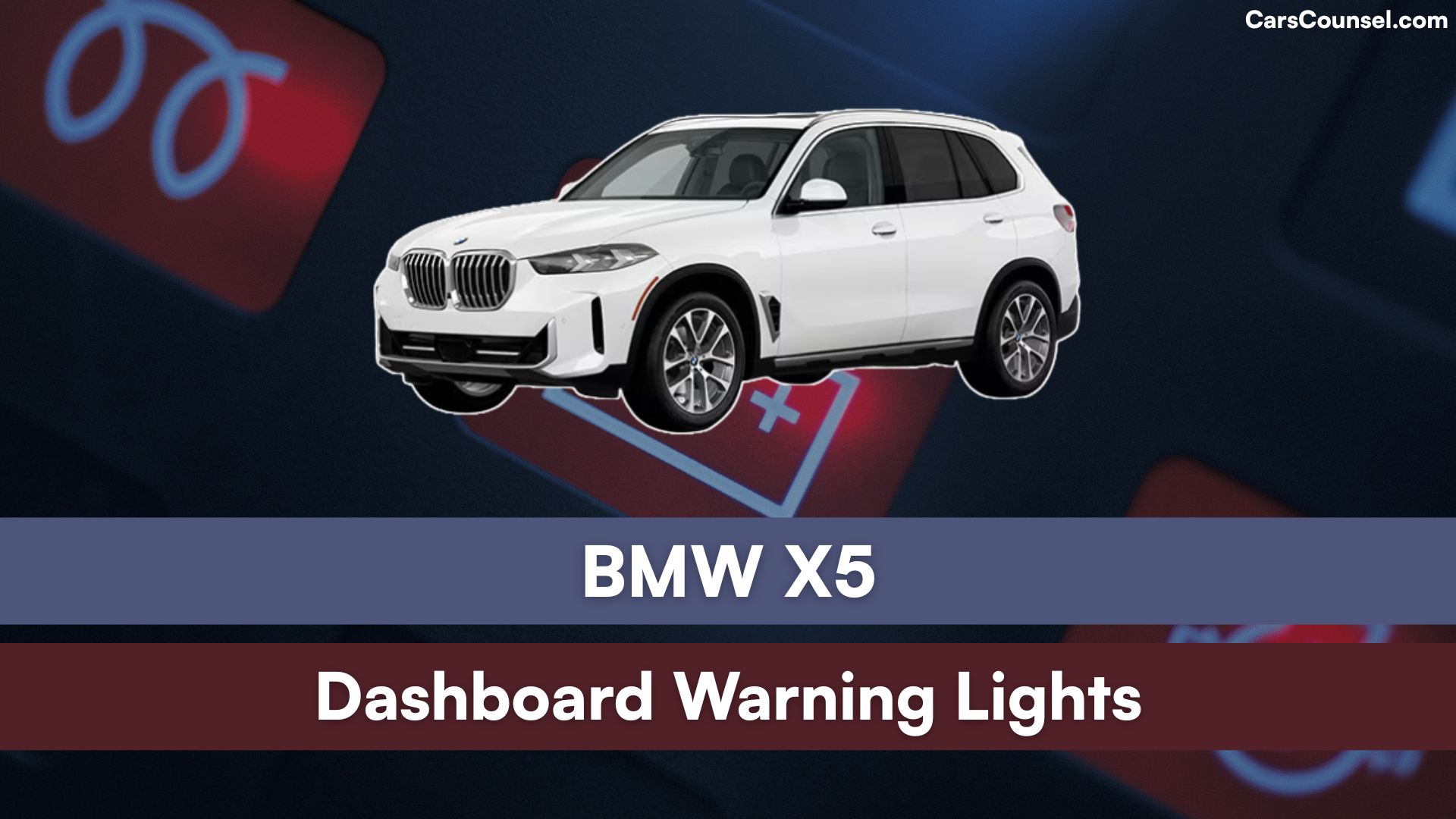 BMW X5 Dashboard Warning Lights