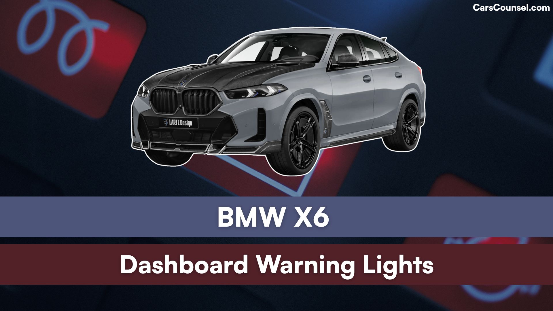 BMW X6 Dashboard Warning Lights
