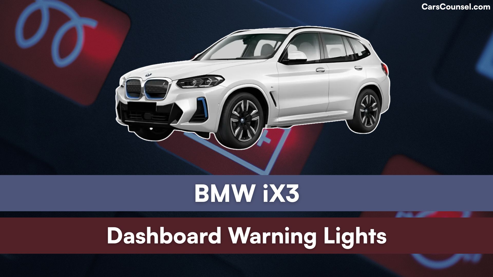 BMW I X3 Dashboard Warning Lights