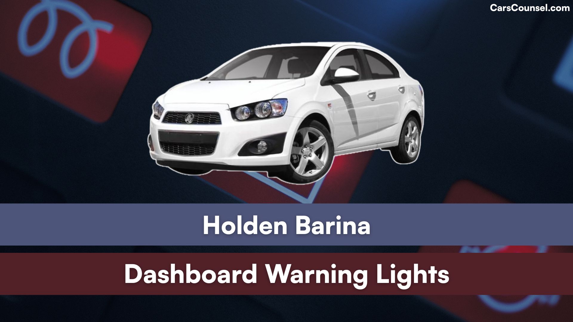 Holden Barina Dashboard Warning Lights