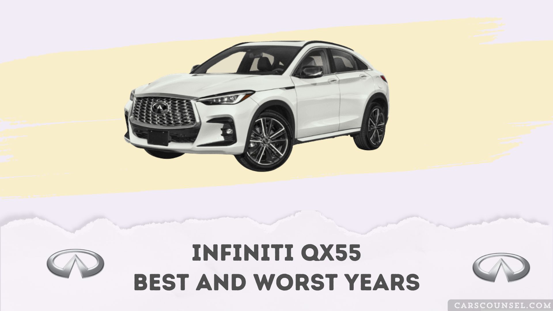 Infiniti QX55 Best And Worst Years