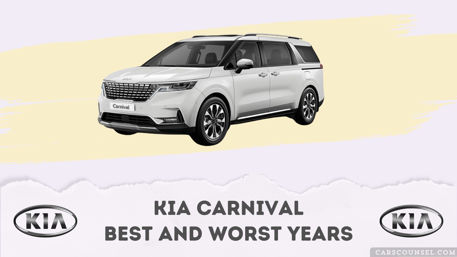 Kia Carnival Best And Worst Years