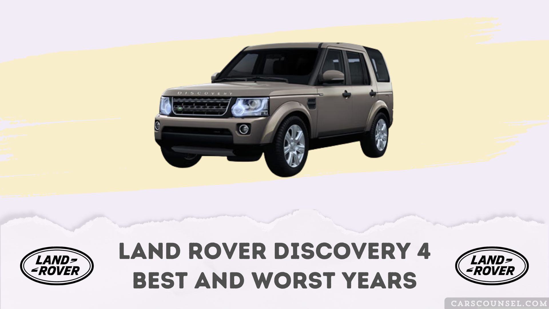 Land Rover Discovery Best And Worst Years